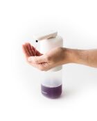 Distributeur automatique rechargeable de savon liquide Bitesap blanc et transparent - 11 x 21,5 x 6,5 cm