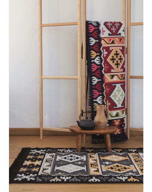 Tapis réversible BiggHome vintage multicolore - 80 x 150 cm