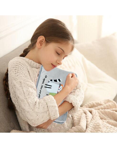 Botella eléctrica de agua caliente Biggdesign Greeting Cat Grey, 1 L