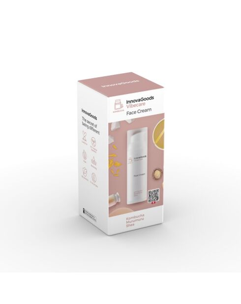 Crème hydratante pour le visage Kombucha Vibecare - 50 ml