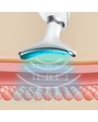 Appareil de massage facial électrique raffermissant avec LED Selora blanc - 9 x 12 x 5 cm