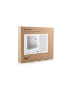 Miroir de maquillage 15 LED Hollywood Deluxe gris/blanc - 58 x 48 x 14 cm