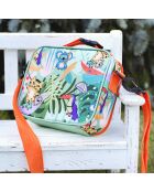 Bolsa térmica Milk&Moo Jungle Friends verde para aperitivos, 25 x 20 x 8 cm