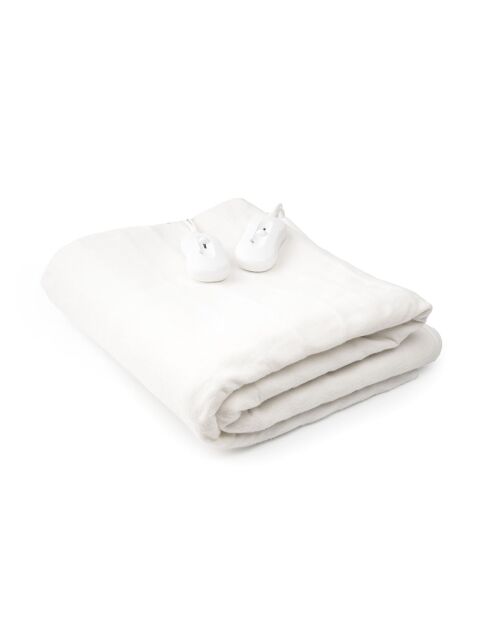 Surmatelas chauffant électrique Double Blewarm blanc - 140 x 160 cm