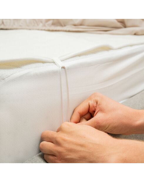 Surmatelas chauffant électrique Double Blewarm blanc - 140 x 160 cm