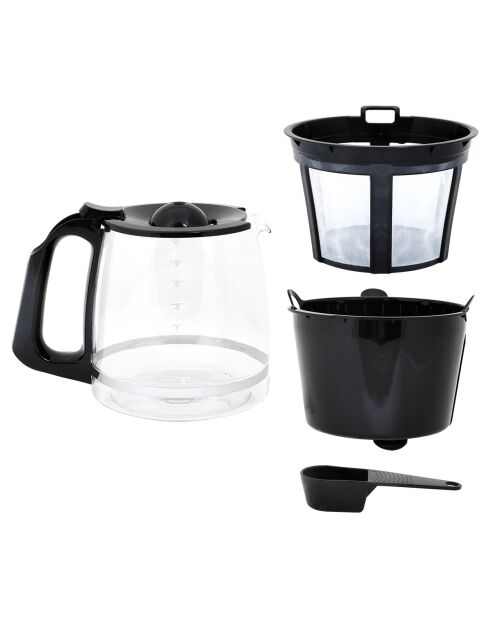 Cafetière goutte à goutte Any Morning noire - 1000 W, 2 L