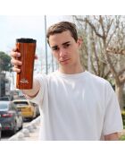 Tasse thermos avec couvercle Any Morning Travel cuivre bronze - 450 ml