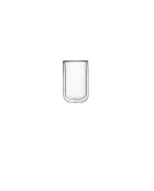 2 transparante Thermic Glass koffieglazen - 40 cl