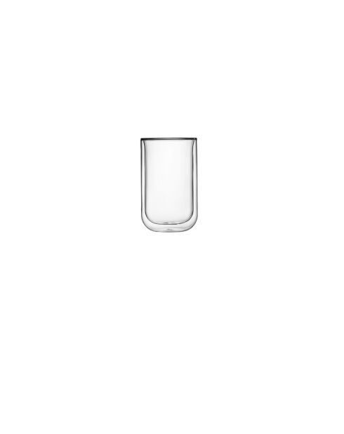 2 transparante Thermic Glass koffieglazen - 40 cl