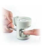 Coupe-ongles avec lumière LED, loupe et lime Clail gris - 10,5 x 8,2 x 5,6 cm