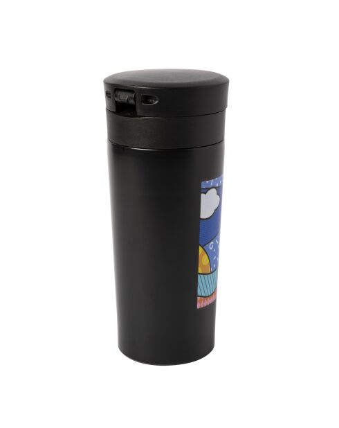 Any Morning Travel Thermobecher mit Deckel, 500 ml, Schwarz