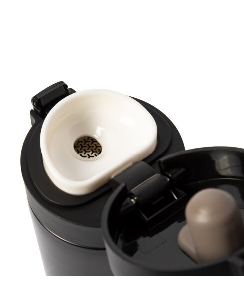 Any Morning Travel Thermobecher mit Deckel, 500 ml, Schwarz