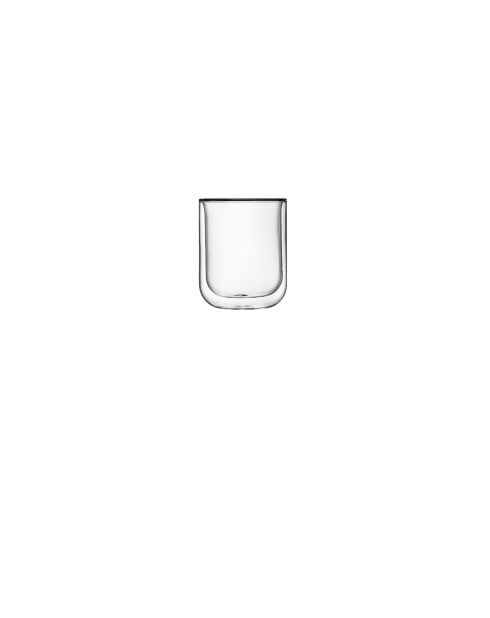 2 transparante Thermic Glass koffieglazen - 40 cl