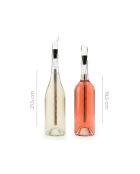 Set d'accessoires pour vin Chillour transparent - 7 pièces, 28 x 7,5 cm