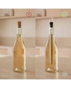 Set d'accessoires pour vin Chillour transparent - 7 pièces, 28 x 7,5 cm