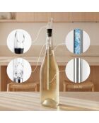 Set d'accessoires pour vin Chillour transparent - 7 pièces, 28 x 7,5 cm