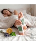 Patchs détoxifiants pour les pieds aux essences blancs - 30 unités