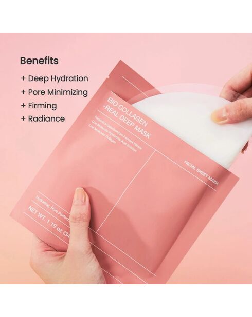Organic Collagen-Real Deep Mask 1 Packung (34 g x 4)