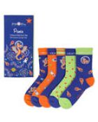 Confezione da 5 paia di calzini per bambini Milk&Moo Ponix 31-35 multicolore