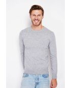 Gabriel Flanell Klassischer Langarmpullover mit Rundhalsausschnitt