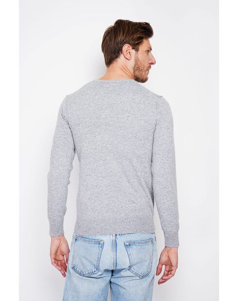 Gabriel Flanell Klassischer Langarmpullover mit Rundhalsausschnitt
