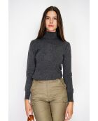 Maglione dolcevita classico a 2 fili Isabelle grigio lupo grigio lupo