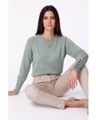 Maglione oversize Arielle Jade a maniche lunghe con scollo tondo