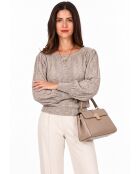 Maglione Joyce Desert Balloon a maniche lunghe lavorato a maglia con scollo a barchetta