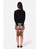 Maglione Arielle oversize a maniche lunghe con scollo tondo nero