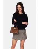 Maglione Arielle oversize a maniche lunghe con scollo tondo nero