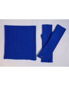 Guanti Royal in misto cashmere a costine a 12 strati
