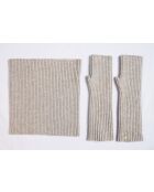 Girocollo Frost in misto cashmere a costine aderenti a 12 fili
