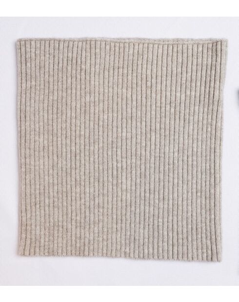 Girocollo Frost in misto cashmere a costine aderenti a 12 fili