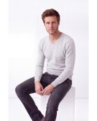 Arthur Givre Klassischer Langarm-Pullover mit V-Ausschnitt