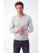 Arthur Givre Klassischer Langarm-Pullover mit V-Ausschnitt