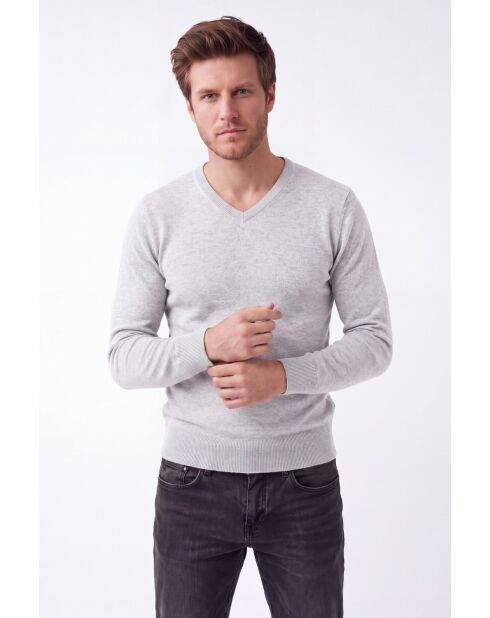 Arthur Givre Klassischer Langarm-Pullover mit V-Ausschnitt