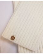 Muffole in misto cashmere a costine naturali a 12 fili