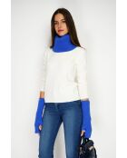 Girocollo Royal in misto cashmere a costine aderenti a 12 fili