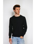 Gabriel Schwarzer klassischer Langarm-Pullover mit Rundhalsausschnitt