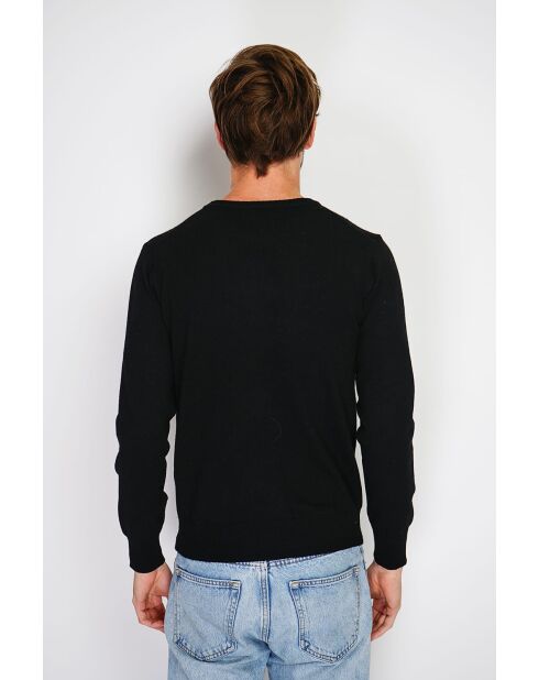 Maglione girocollo classico a maniche lunghe Gabriel nero