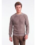 Manon Desert Wollpullover mit Rundhalsausschnitt
