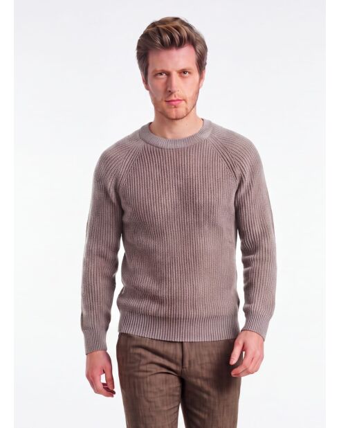 Manon Desert Wollpullover mit Rundhalsausschnitt