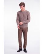 Manon Desert Wollpullover mit Rundhalsausschnitt
