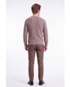 Manon Desert Wollpullover mit Rundhalsausschnitt