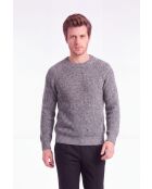 Manon Pullover mit Rundhalsausschnitt aus Flanellwolle