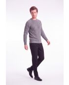 Manon Pullover mit Rundhalsausschnitt aus Flanellwolle