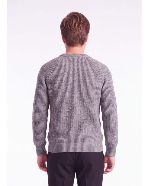 Manon Pullover mit Rundhalsausschnitt aus Flanellwolle