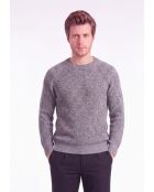 Manon Pullover mit Rundhalsausschnitt aus Flanellwolle