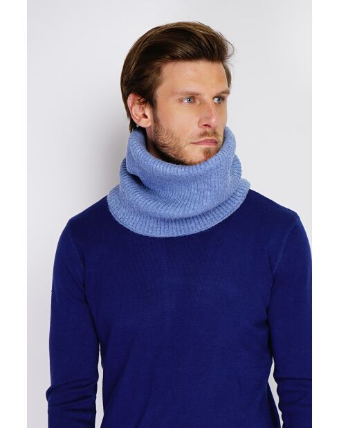Halsreif aus blauem Jeans-Kaschmirgemisch