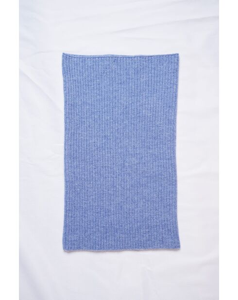 Halsreif aus blauem Jeans-Kaschmirgemisch